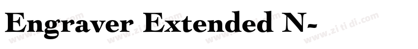 Engraver Extended N字体转换